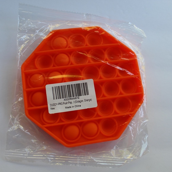 Push Pop Bubble Sensory Fidget Toy, Silicone Squeeze Stress Reliever - Picture 5 of 5